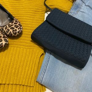 Nordstrom Black Purse Crossbody 8x8